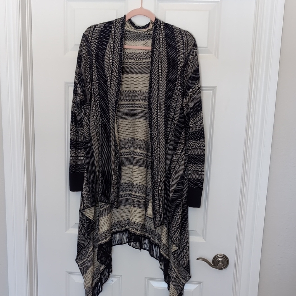 5 for $25 Navy and Cream Women's Sweater Cardigan